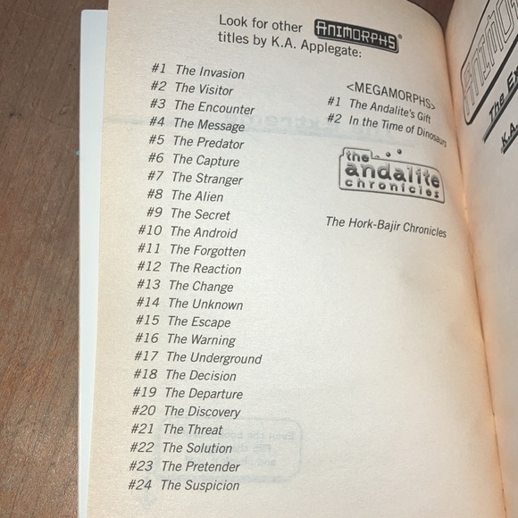 Vintage Animorphs children’s series- book #25 The Extreme - Picture 4 of 6